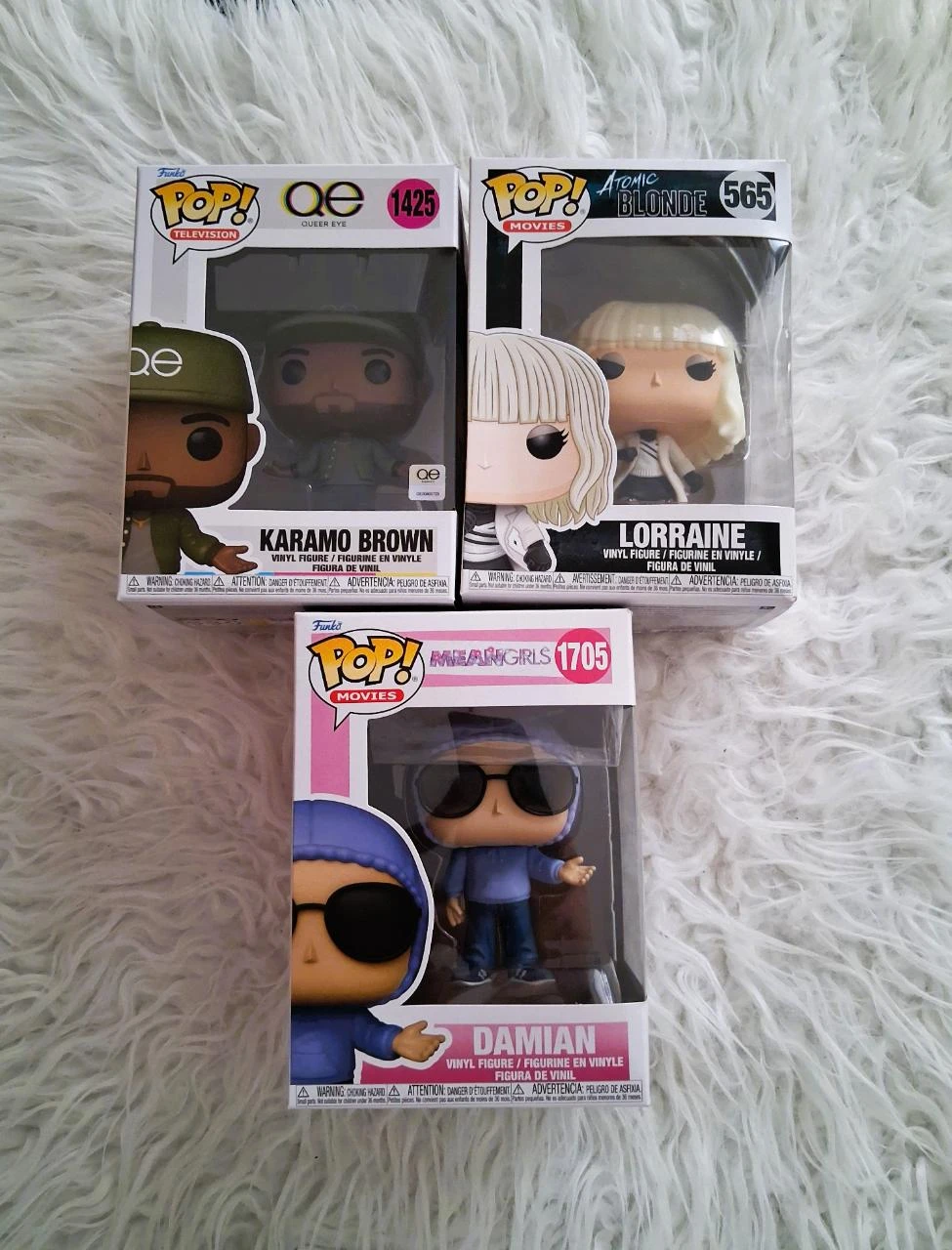 Lot de 3 figurines Funko Pop en boîte